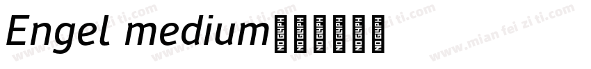 Engel medium字体转换